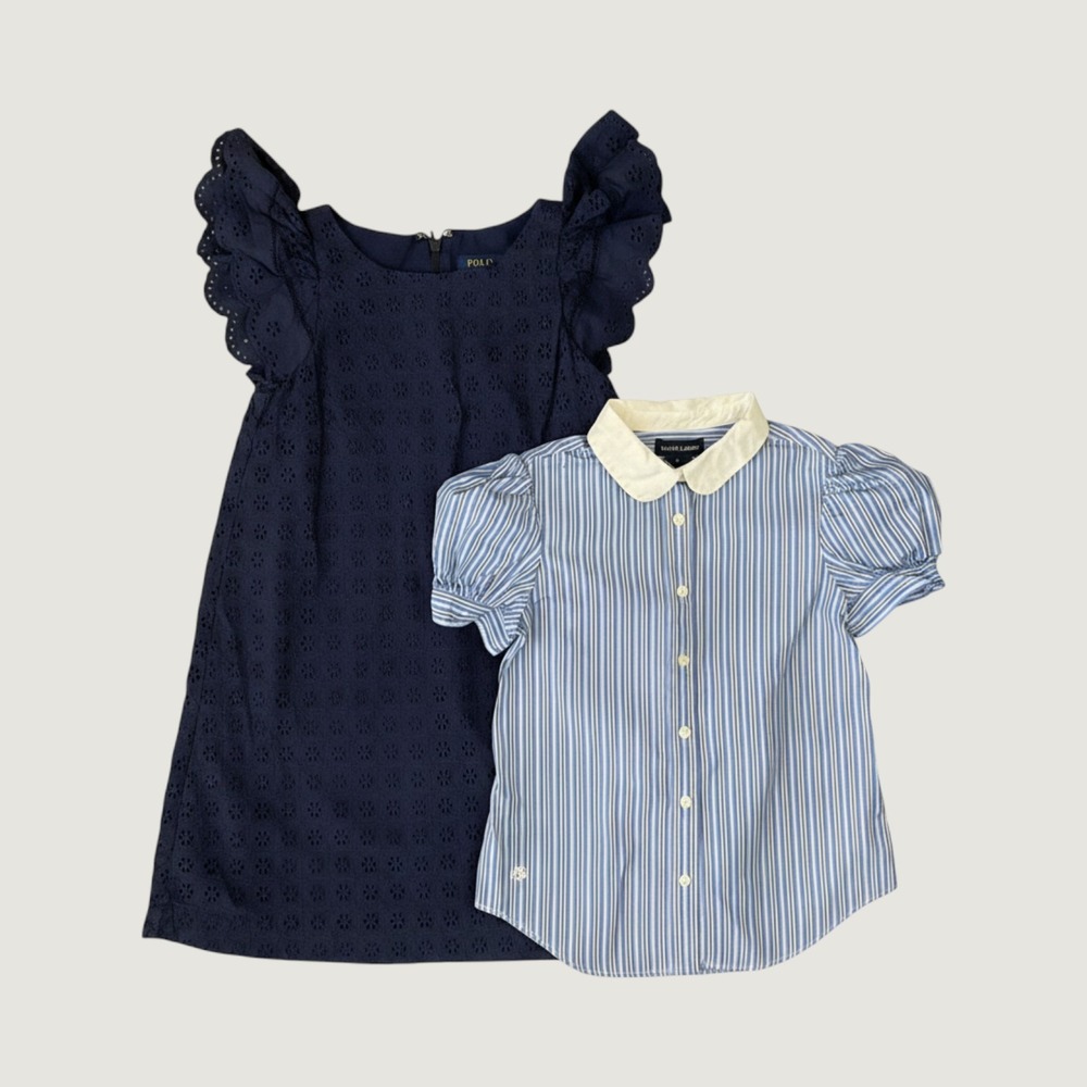 Ralph Lauren POLO 2 Piece girl lot, Size 8